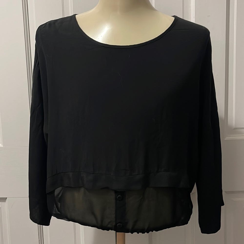 Pistache black blouse made in Italy